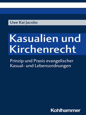 cover image of Kasualien und Kirchenrecht